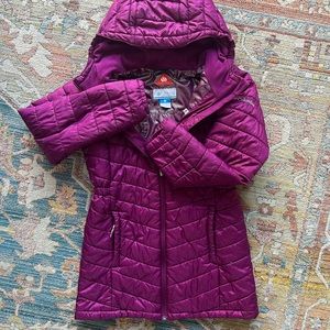 Girls size L OMNI heat Columbia jacket magenta